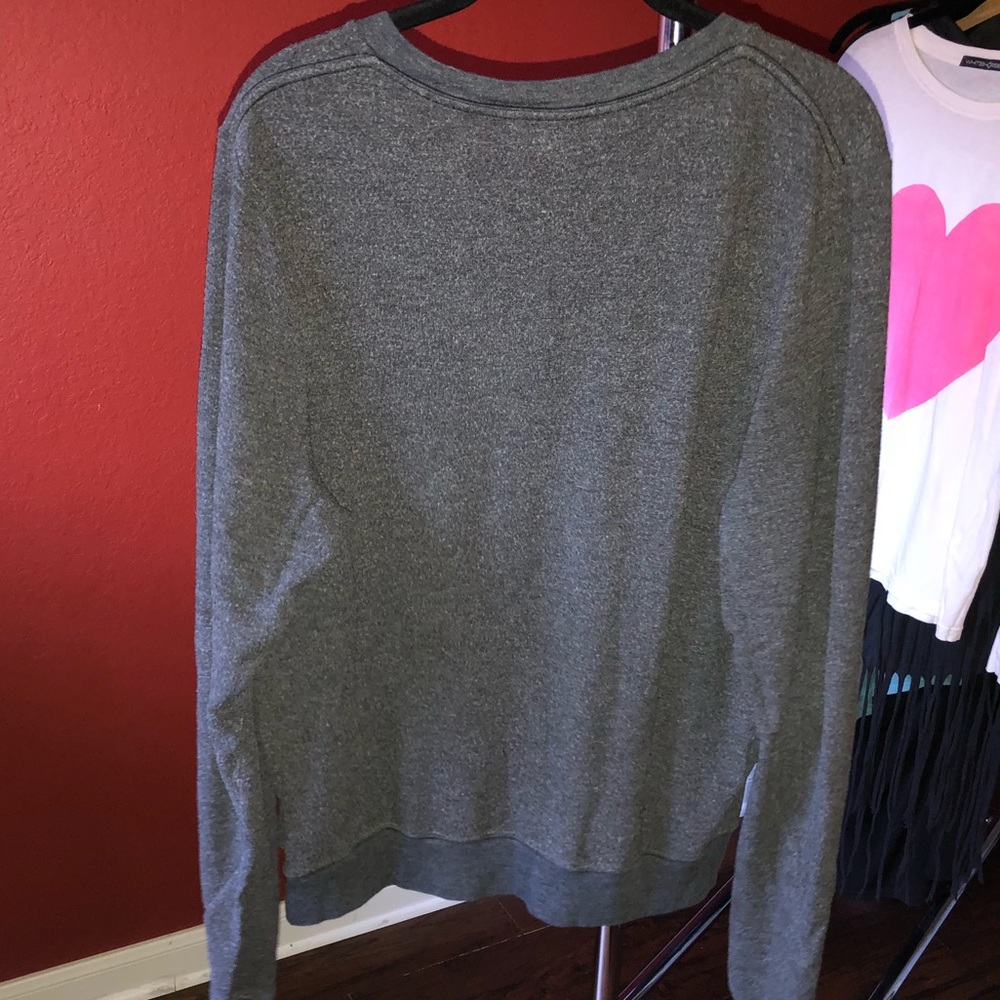 Wildfox Loved V Neck BBJ Charcoal Gray Size Medium - Picture 2 of 2